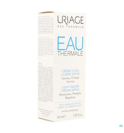 Uriage – Crème d’Eau Légère SPF20 40 ml