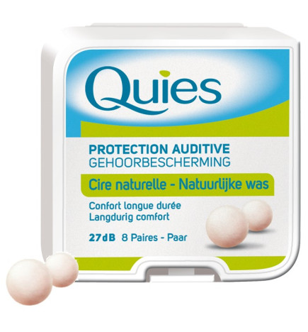 Quies Protection Auditive Cire Naturelle 8 Paires