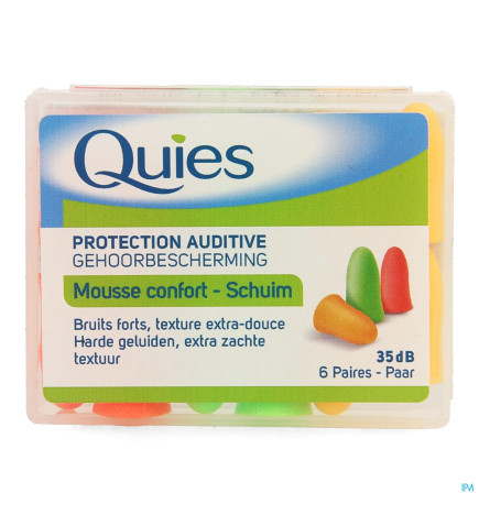 Quies – protection Auditive Mousse Confort Disco 3 Paires