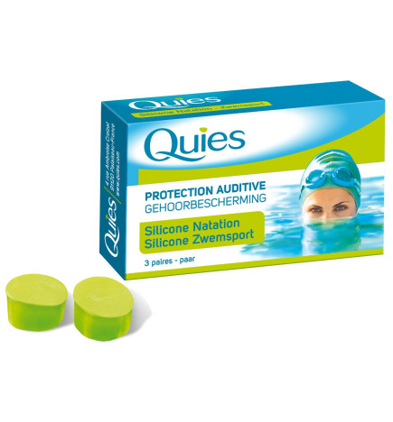 Quies Protection Auditive Silicone Natation 3 Paires