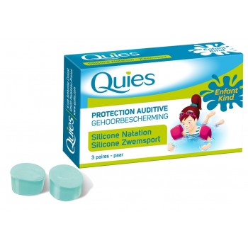 Quies Protection Auditive Silicone Natation 3 Paires