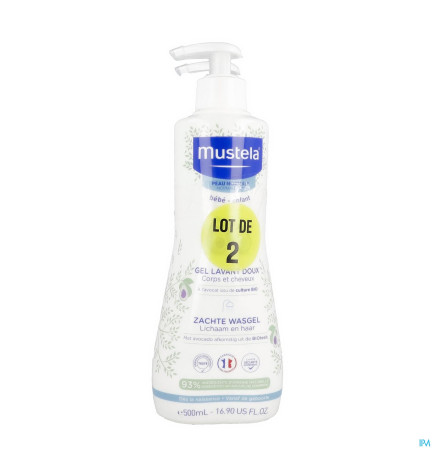 Mustela – Bébé Gel Lavant Doux Avocat 500 ml