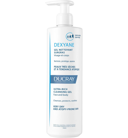 Ducray – Dexyane gel nettoyant surgras, 400 ml