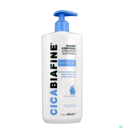 Biafine – CicaBiafine – Baume corporel hydratant quotidien, 400 ml