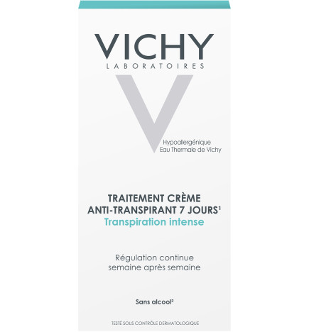Vichy – Déodorant anti-transpirant crème 7 jours, 30 ml