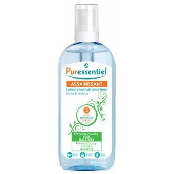 Puressentiel Assainissant Lotion Spray Antibactérien Mains & Surfaces 80 ml