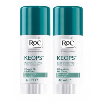 Roc Keops Deodorant Stick 2 x 40 ML