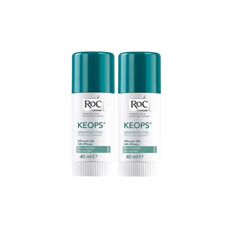 Roc Keops Deodorant Stick 2 x 40 ML