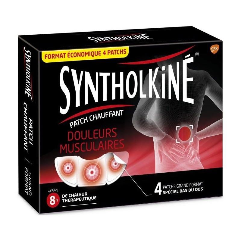 Syntholkiné Patch Chauffant Grand Format x 4