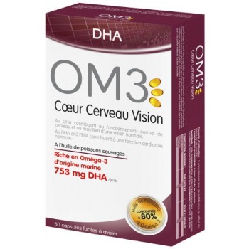 OM3 DHA Coeur Cerveau Vision 60 Capsules