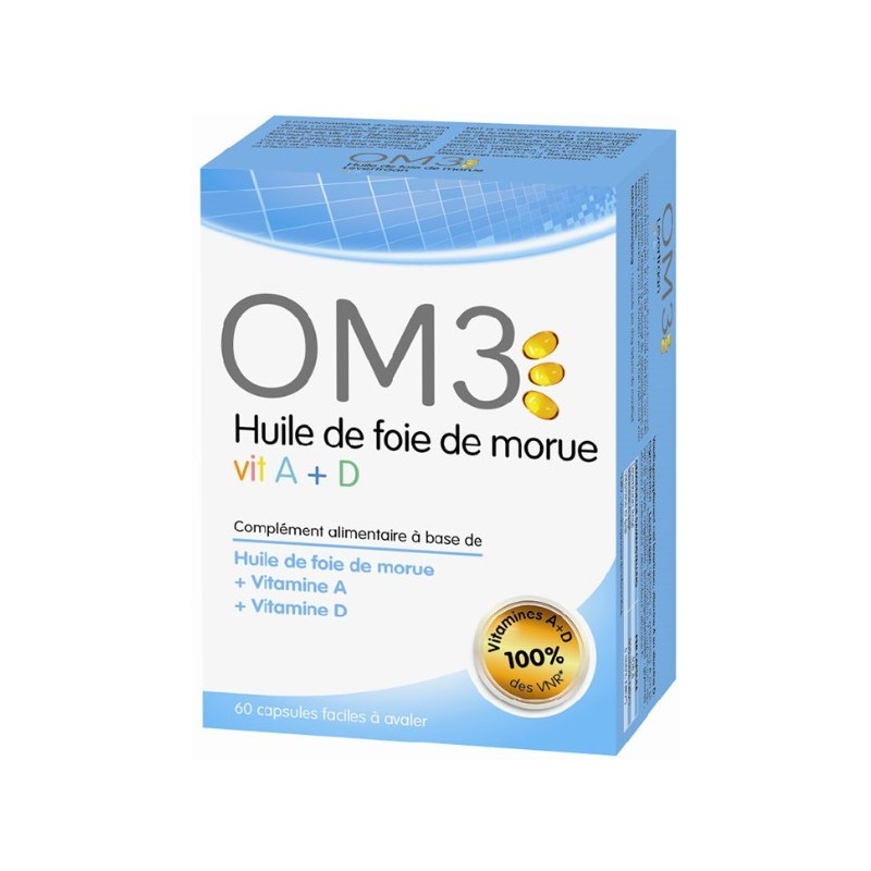 OM3 Huile De Foie De Morue 120 Capsules