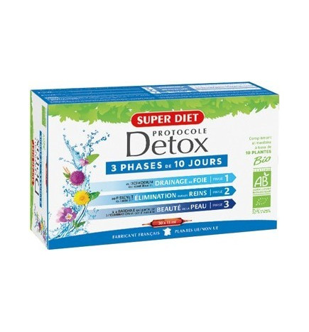 Super Diet Protocole Detox 30 Ampoules