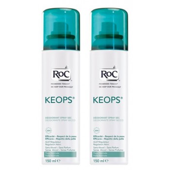 Roc Keops Deodorant Sec Spray 150 ML X 2