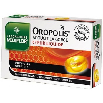Mediflor Oropolis Coeur Liquide Adoucit La Gorge x 16 Pastilles