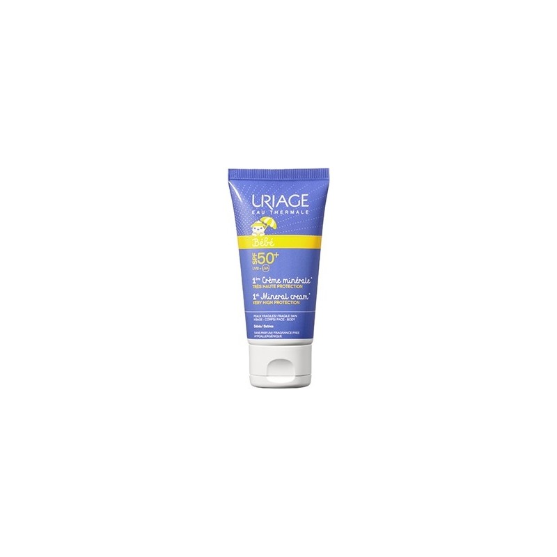 Uriage Bébé 1ère Crème Minérale Spf 50 Très Haute Protection 50 ml Uriage Bébé 1ère Crème Minérale Spf 50 Très Haute Protection 50 ml
