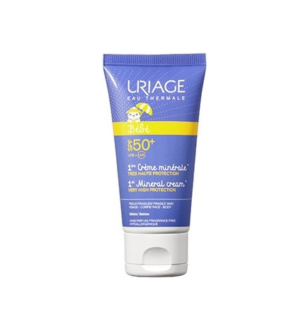 Uriage Bébé 1ère Crème Minérale Spf 50 Très Haute Protection 50 ml