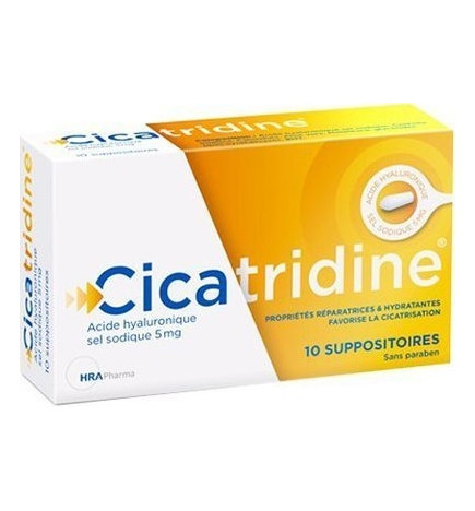 Cicatridine Acide Hyaluronique 10 Suppositoires