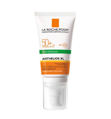 La Roche-Posay – Anthelios gel-crème anti-brillance visage SPF50+ sans parfum, 50 ml