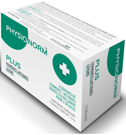 Physionorm Plus Ferments Lactiques Levure 12 Gélules