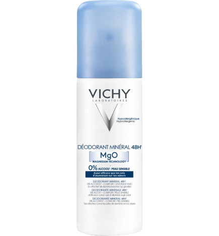 Vichy – Déodorant minéral aérosol 48 h, 125 ml