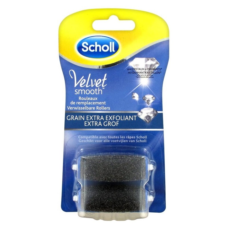 Scholl Velvet Smooth 2 Rouleaux de Remplacement Pour La Râpe Electrique