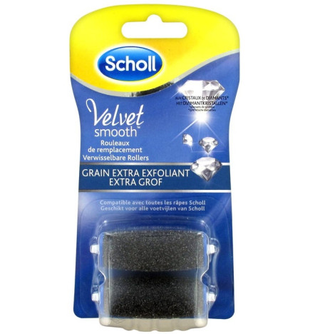 Scholl Velvet Smooth 2 Rouleaux de Remplacement Pour La Râpe Electrique