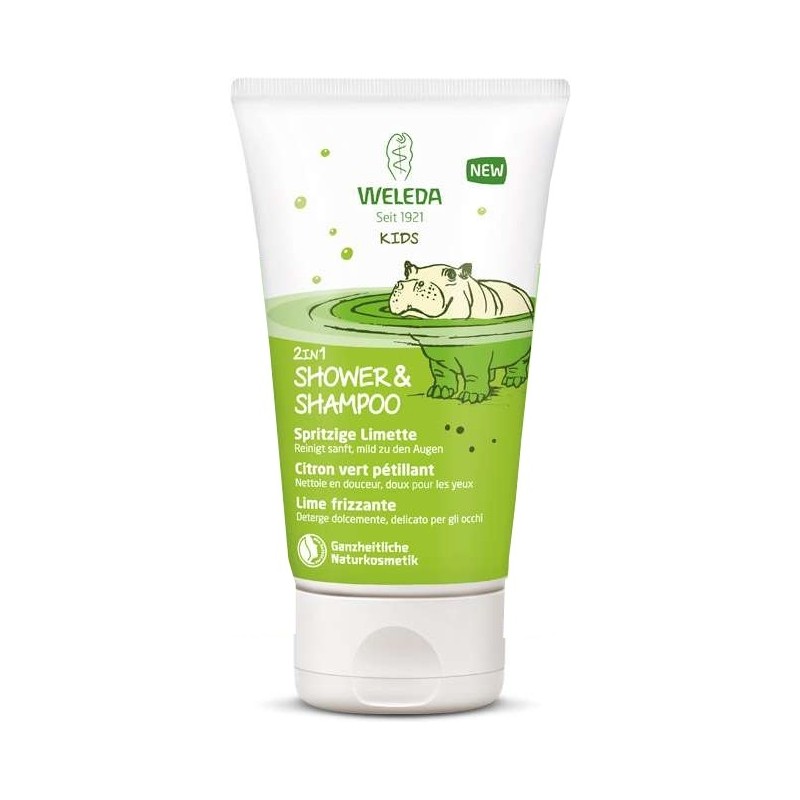 Weleda Kids Crème De Douche 2 en 1 Citron Vert Pétillant 150 ml