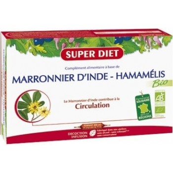 Super Diet Circulation Marronnier d'inde - Hamamélis Bio 20 Ampoules