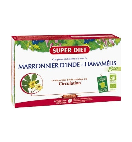 Super Diet Circulation Marronnier d'inde - Hamamélis Bio 20 Ampoules