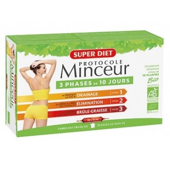 Super Diet Protocole Minceur Bio 30 Ampoules