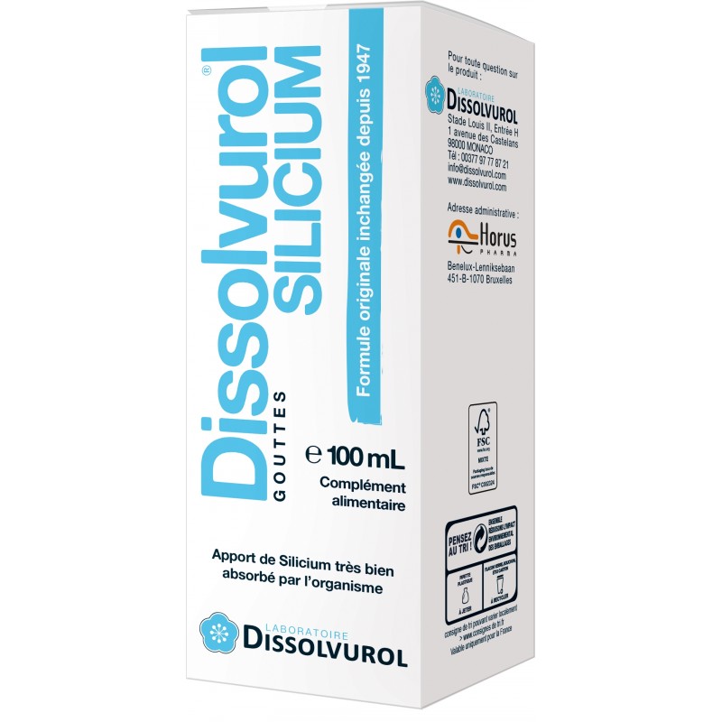 Dissolvurol Gouttes Silicium 100 ml