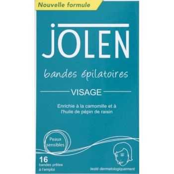 Jolen Bandes épilatoires Visage x 16