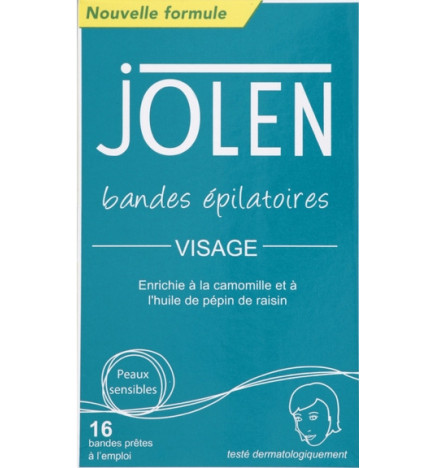Jolen Bandes épilatoires Visage x 16
