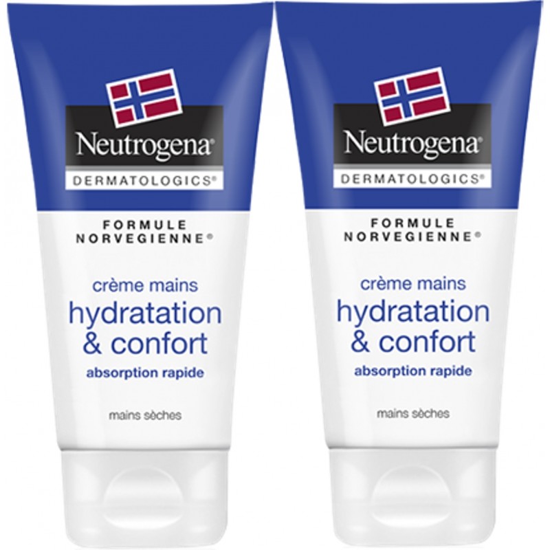 Neutrogena Crème Mains Hydratation & Confort 2 x 75 ml