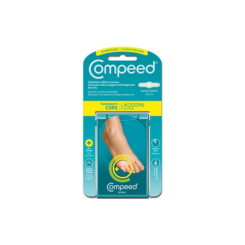 Compeed Pansements Cors Hydratant x 6