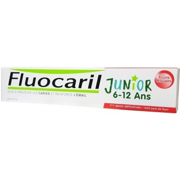 Fluocaril Dentifrice Junior 6-12 ans Fruits Rouges 75 ml