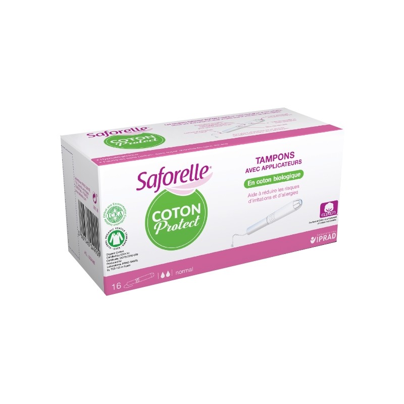 Saforelle Tampons Bio Avec Applicateurs Normal x 16