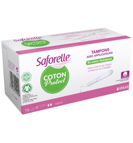 Saforelle Tampons Bio Avec Applicateurs Normal x 16