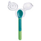 MAM – Cuillère Thermo-sensible Verte et Housse x 2