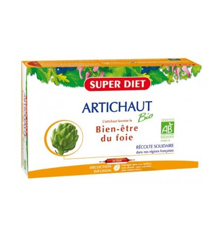 Super Diet Artichaut Bio Bien-être du Foie 20 Ampoules 