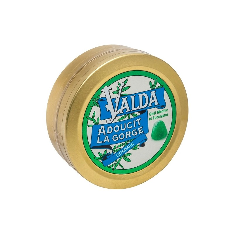 Valda Gommes Goût Menthe et Eucalyptus 50g