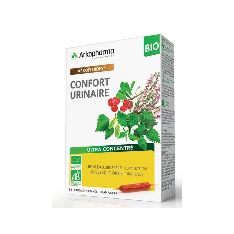 Arkopharma Arkofluides Confort Urinaire Bio 20 Ampoules