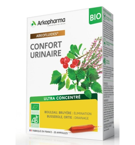 Arkopharma Arkofluides Confort Urinaire Bio 20 Ampoules