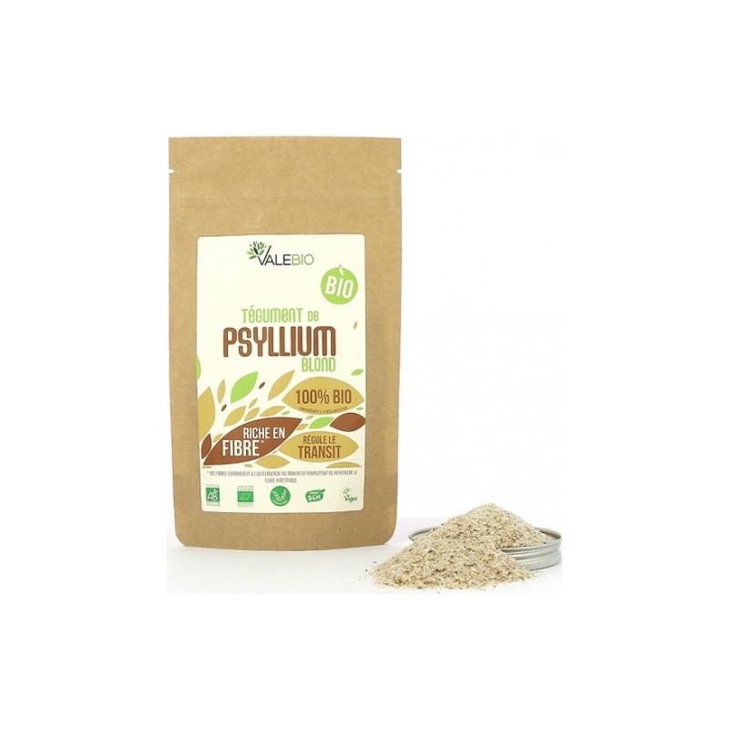 Valebio Tégument De Psyllium Blond Bio 120 g