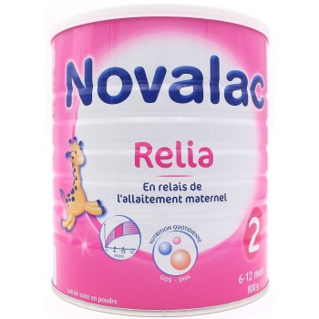 Novalac 2 Relia Lait 6-12 Mois 800 g