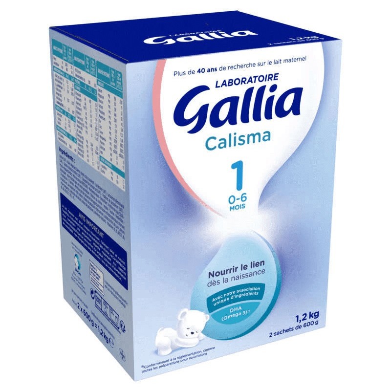Gallia Calisma 1 Lait  0 à 6 Mois 3 Sachets de 400 g