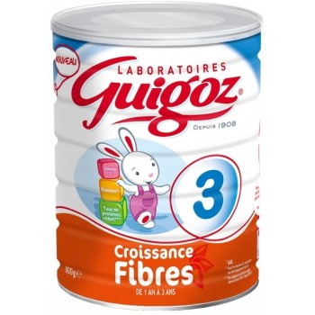 Guigoz 3 Croissance Fibres De 1 à 3 Ans 800 g