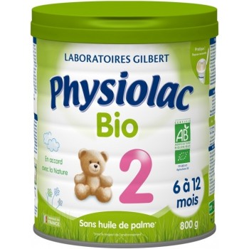 Physiolac 2 Bio 6 à 12 Mois 800 g