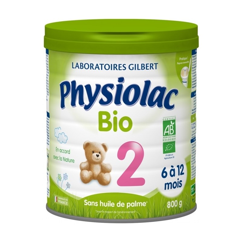 Physiolac 2 Bio 6 à 12 Mois 800 g