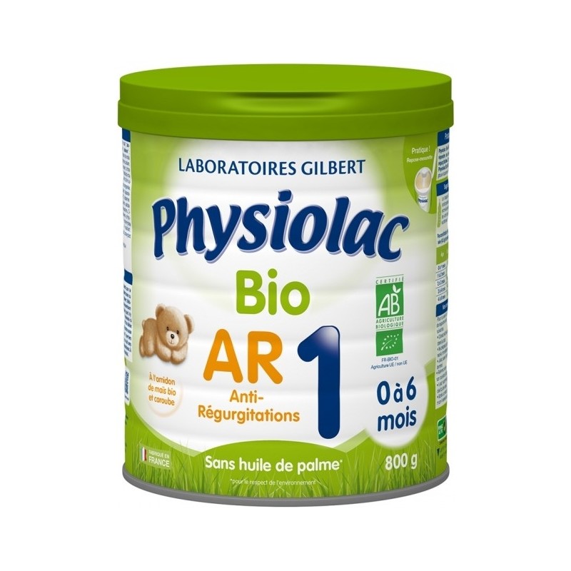 Physiolac 1 Bio AR 0 à 6 Mois 800 g